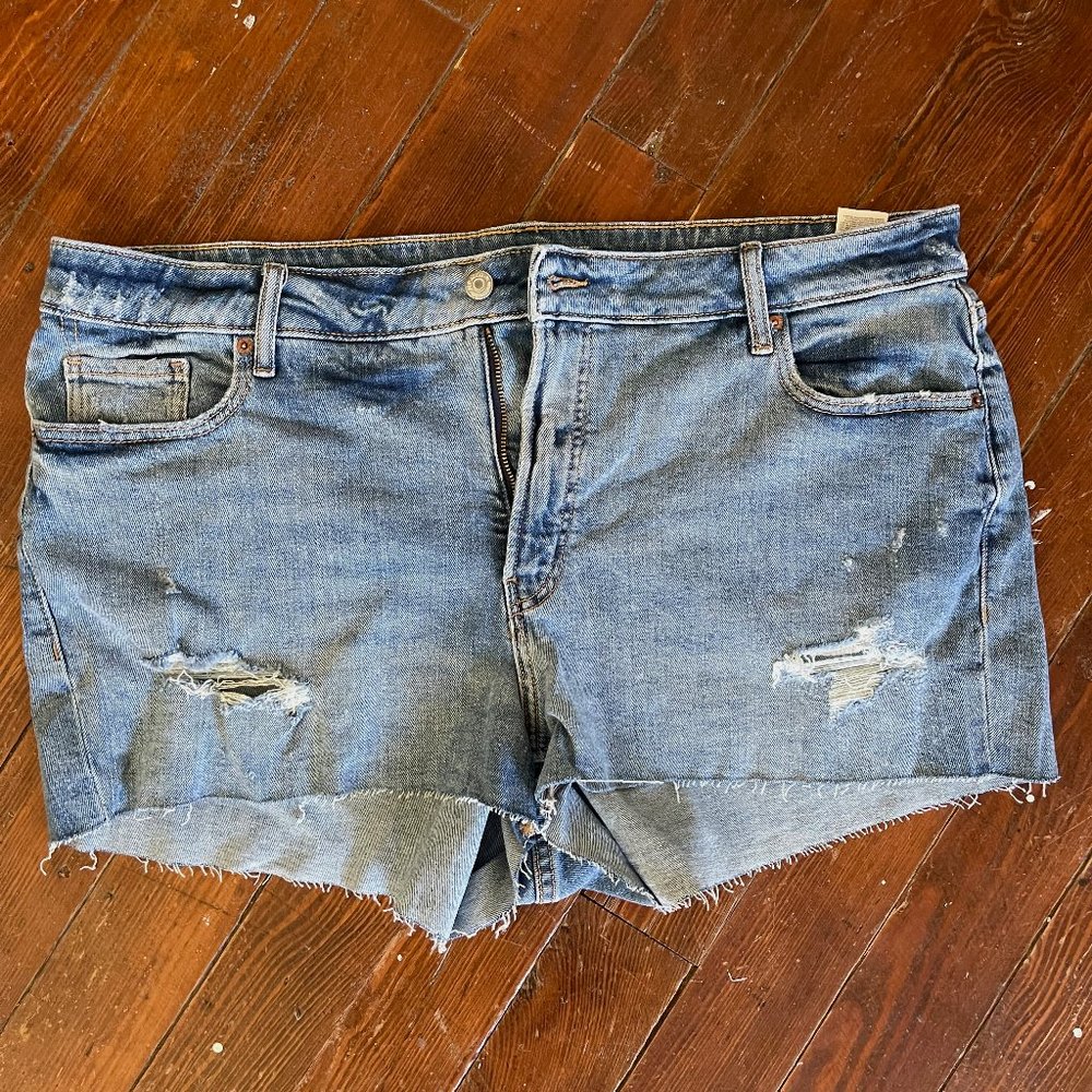 High-rise OG Striaight Jean Shorts